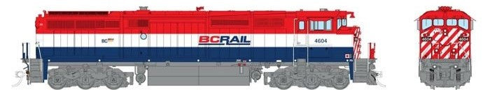 Rapido Trains 024516 HO BC Rail GE Dash 8-40CM Diesel Loco DCC/Sound #4617