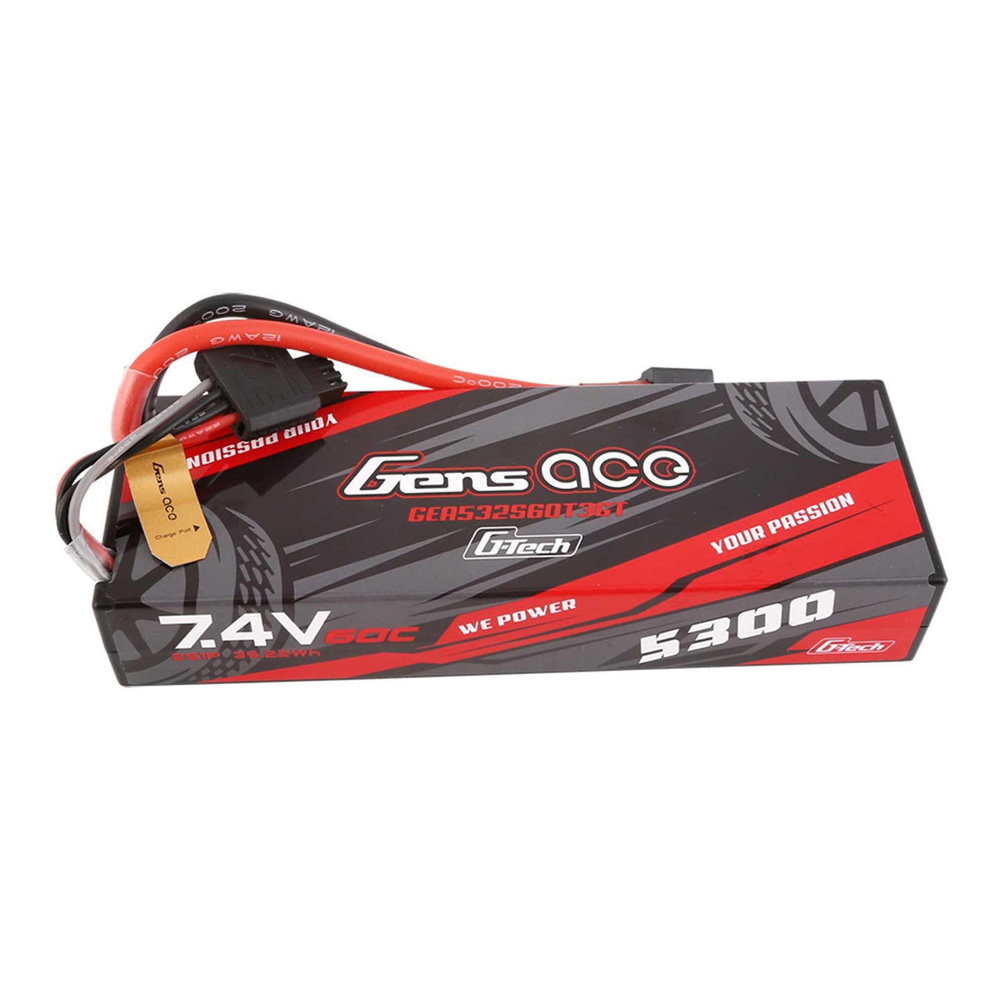 Gens Ace GEA532S60T3GT G-Tech Smart 2S LiPo Battery 60C 7.4V/5300mAh