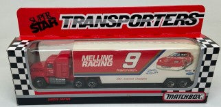 Matchbox CY107 1:64 Super Star Bill Elliott #9 Melling Racing Team Transporter