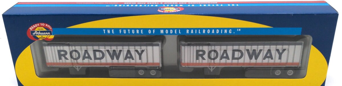 Athearn 70953 HO Roadway 40' Exterior-Post Trailers (Pack of 2)