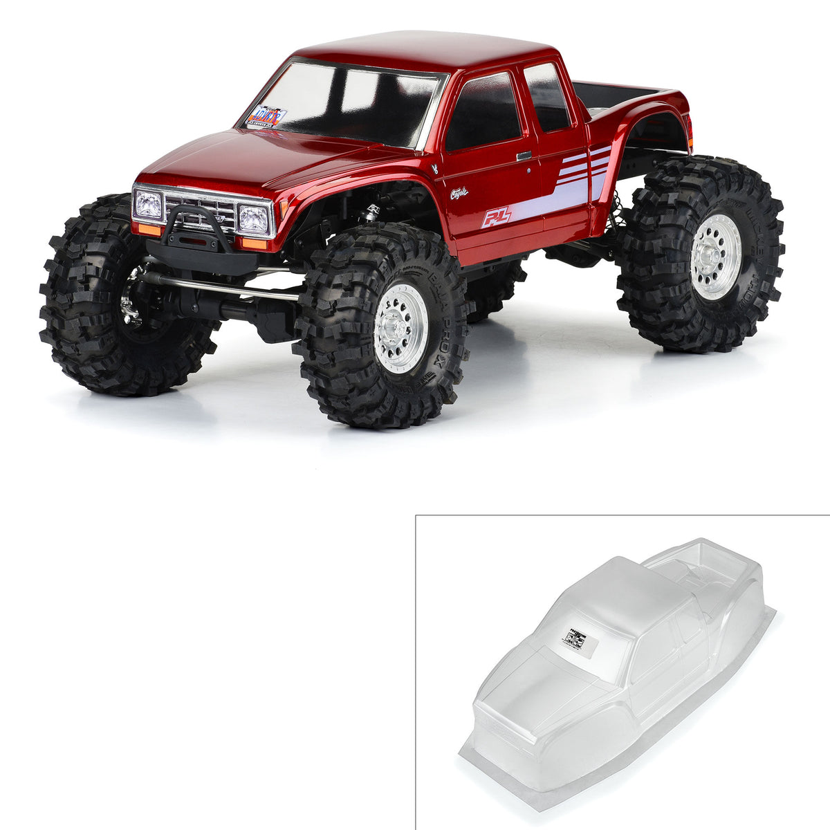 Pro-Line Racing 361700 1:10 12.3" Wheelbase Crawlers Coyote HP Clear Body