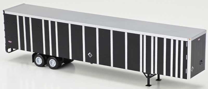 Bowser 43428 HO Undecorated Black Executive Line 53' Platewall Highway Trailer