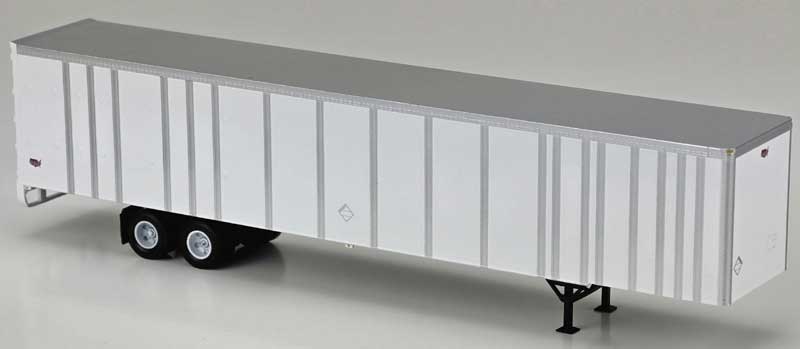 Bowser 43432 HO Undecorated White Executive Line 53' Platewall Highway Trailer
