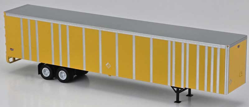 Bowser 43433 HO Undecorated Yellow Executive Line 53' Platewall Highway Trailer