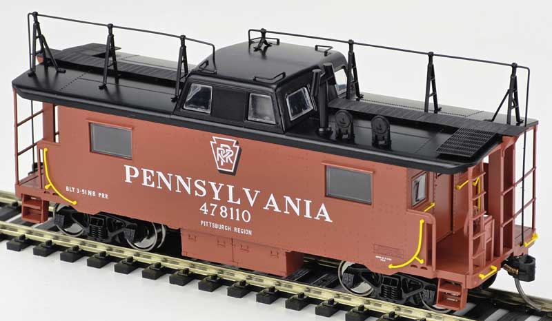 Bowser 43419 HO PRR PRR N8 Steel Caboose with Trainphone #478158 Rpkd 5-56