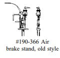 Cal Scale 190-366 HO Backhead Air Stand Old Small Locos