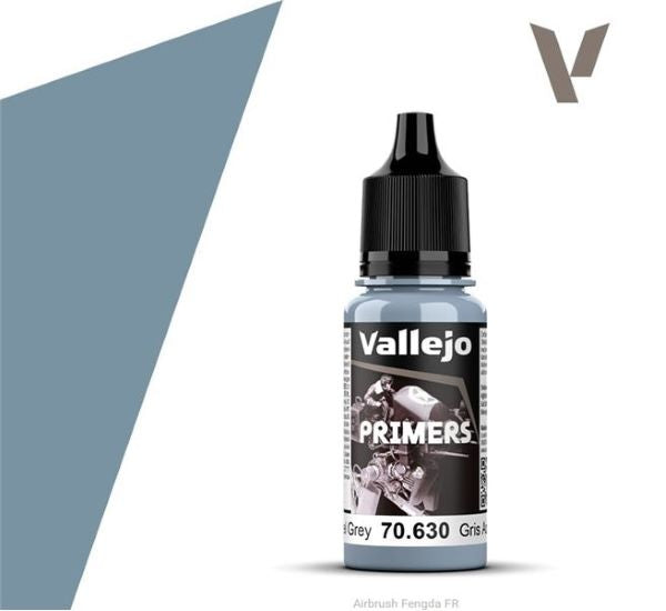 Vallejo Paint 70630 Steel Grey Surface Primer Acrylic Paint - 18 ml. Bottle