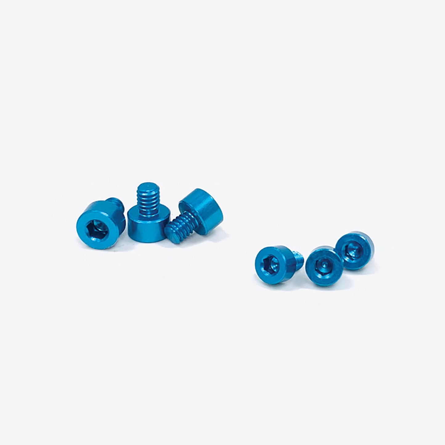 Team Epic REV1131B Blue X-Factor Aluminum Screw Kit (Set of 6)