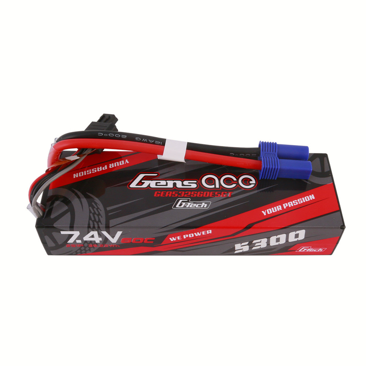 Gens Ace GEA532S60E5GT G-Tech Smart 2S LiPo Battery 60C with EC5 Connector