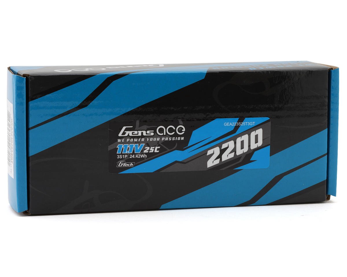 Gens Ace 223S25T3GT G-Tech Smart 3S LiPo Battery 25C with Universal Connector