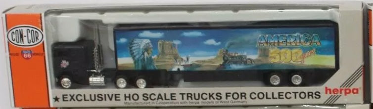 Con-Cor 0004-000500 HO Native American America 500 Years Tractor Trailer