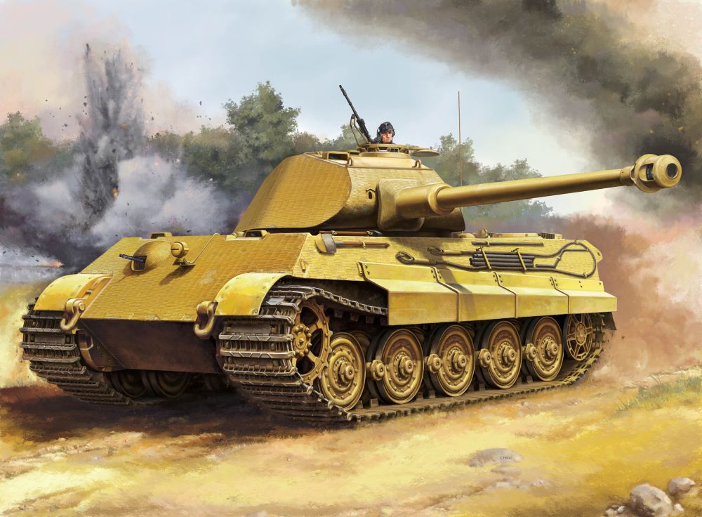 Trumpeter 00948 1:16 Pz.Kpfw.VI Sd.Kfz.182 Tiger II Tank w/Interior Model Kit