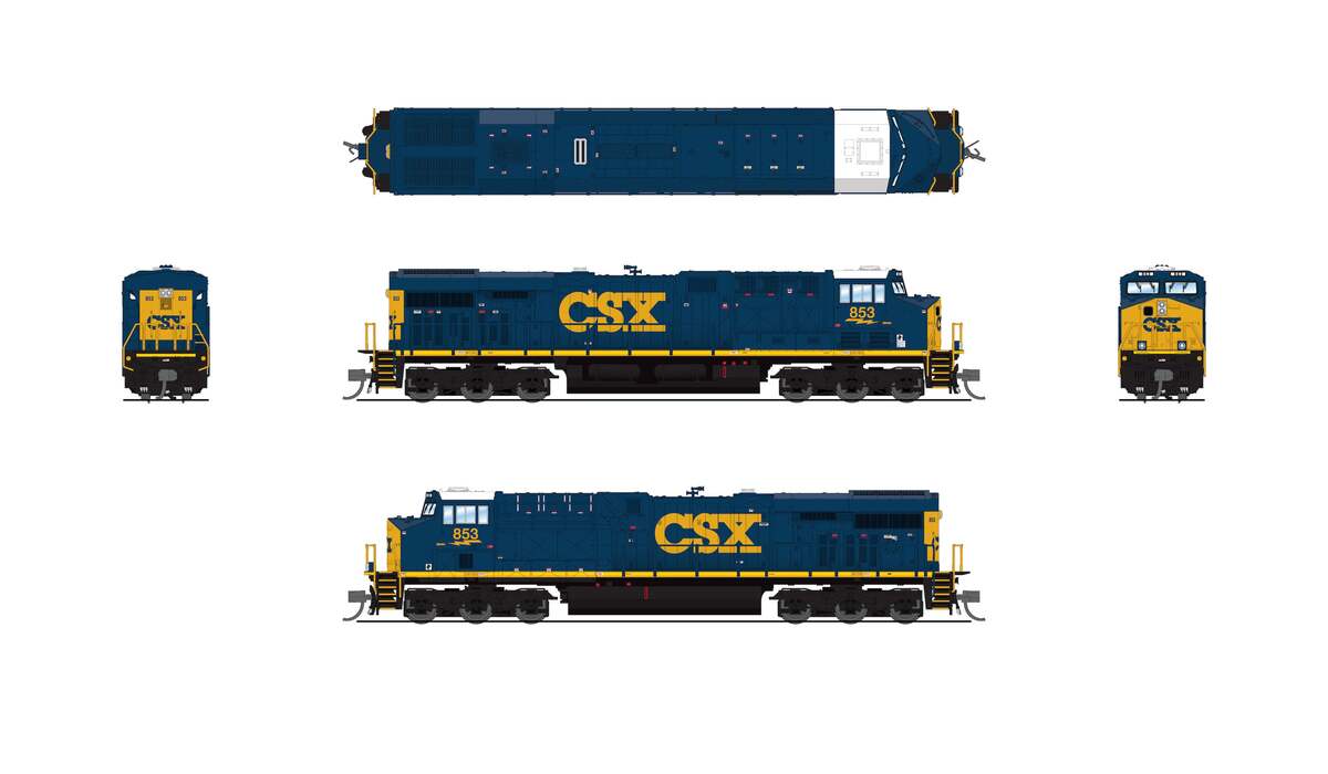 Broadway Limited 8618 N CSX YN3 GE ES44AC Diesel Locomotive with Sound #886