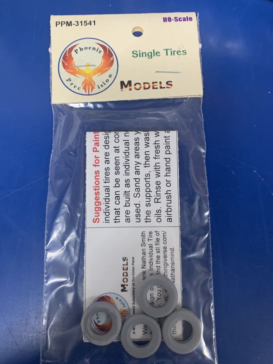 Phoenix Precision Models 31541 HO Individual Tires (Pack of 4)