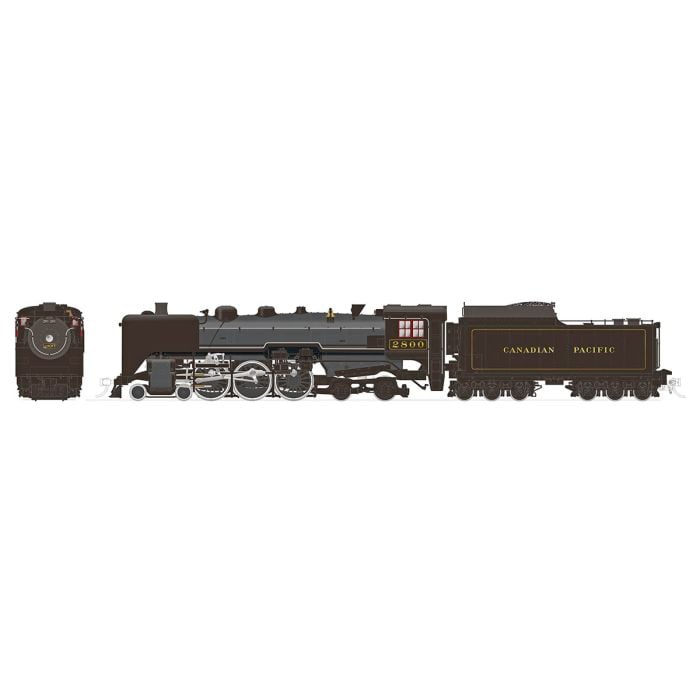Rapido Trains 601004 HO CP H1a 4-6-4 Hudson Steam Locomotive Standard DC #2800