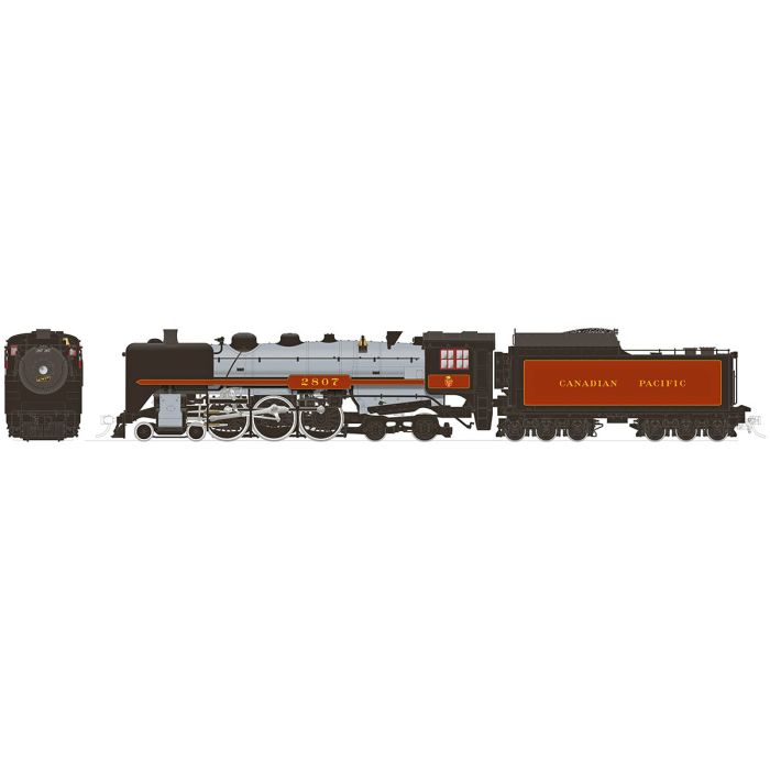 Rapido Trains 601515 HO CP H1a Hudson Steam Locomotive with DC/DCC/Sound #2807