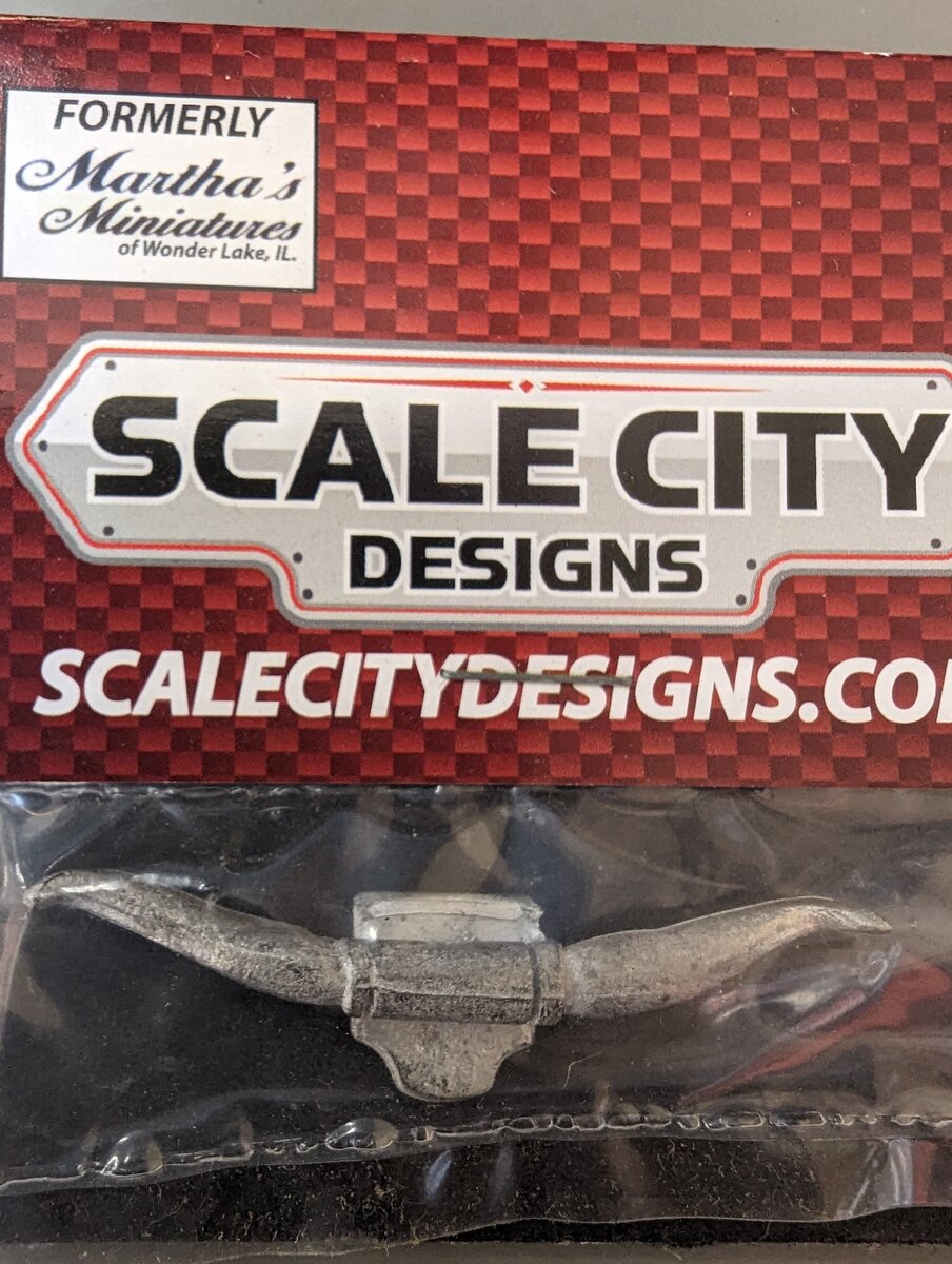 Scale City Designs 1 O Scale Cast Metal Bull Horn Truck Front