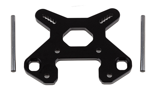 Team Associated 81504 Black Aluminum RC8B4 Front Shock Tower V2