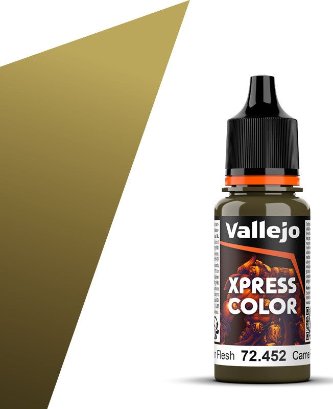 Vallejo Paint 72452 Rotten Flesh Xpress Color Acrylic Paint - 18 ml. Bottle