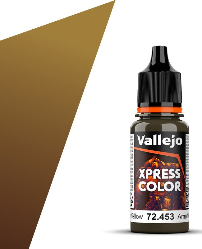 Vallejo Paint 72453 Military Yellow Xpress Color Acrylic Paint - 18 ml. Bottle