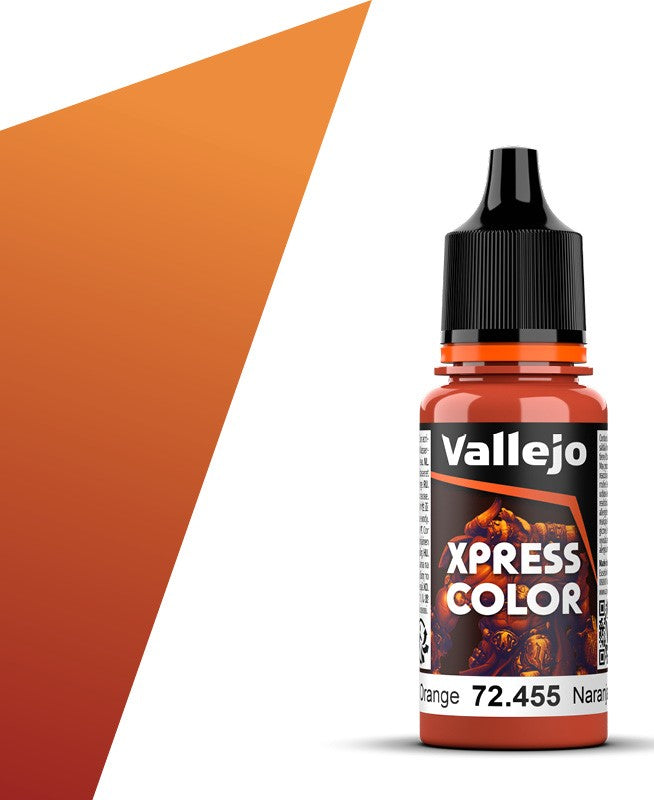 Vallejo Paint 72455 Chameleon Orange Xpress Color Acrylic Paint - 18 ml. Bottle