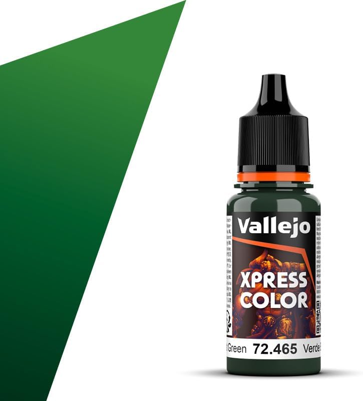 Vallejo Paint 72465 Forest Green Xpress Color Acrylic Paint - 18 ml. Bottle
