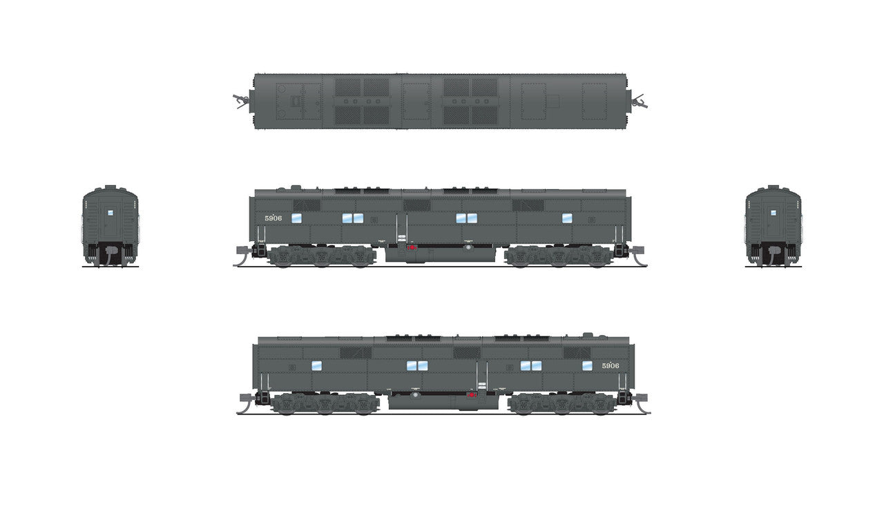 Broadway Limited SP 8775 N SP EMD E7A Unpowered B Unit with Sound and DCC #6001
