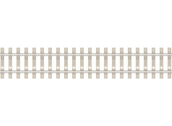 Peco SL-303 N Code 80 Nickel Silver Rails Concrete Sleeper Flexi Track