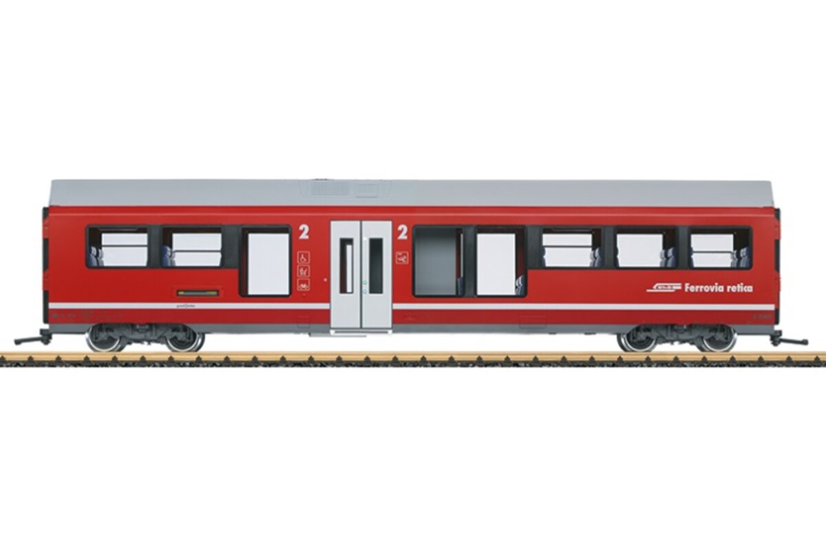 LGB 33100 RhB Intermediate Car for the Class ABe 4/16 "Capricorn" Rail Car Train