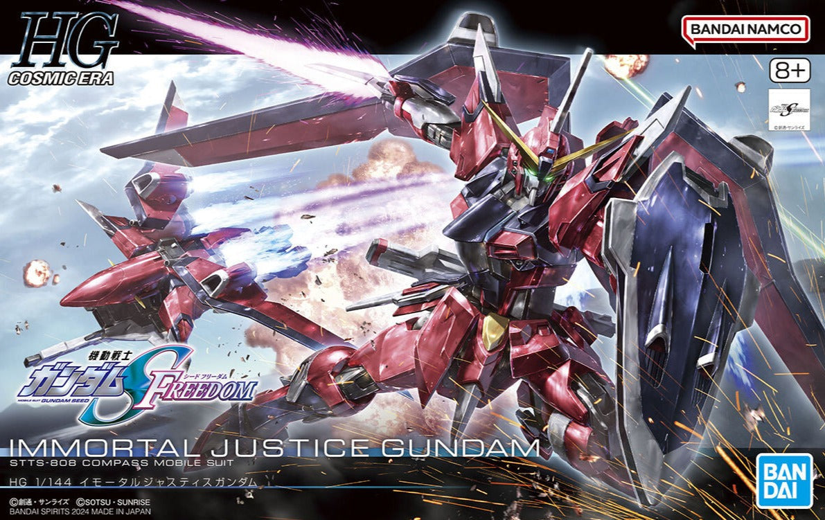 Bandai 2654673 1:144 HGCE Gundam Seed Freedom Immortal Justice Gundam Model Kit