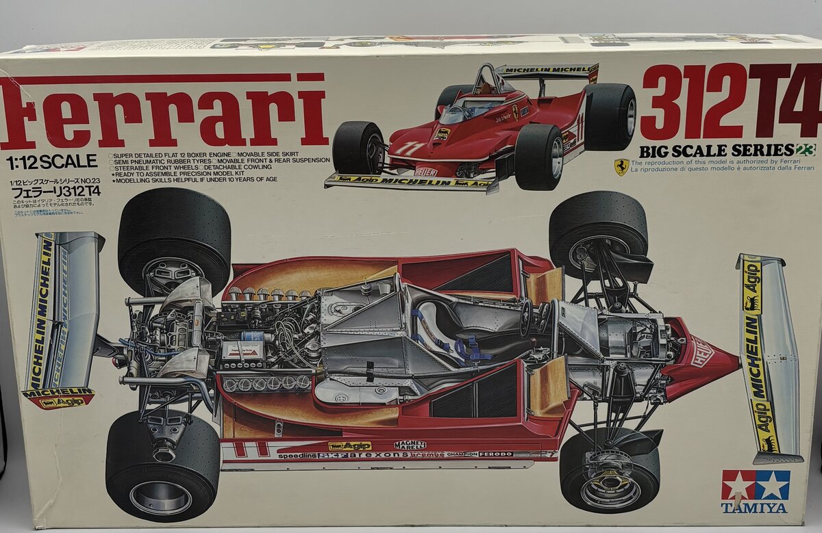 Tamiya 1225 1:12 Scale Ferrari 312T4 Model Kit