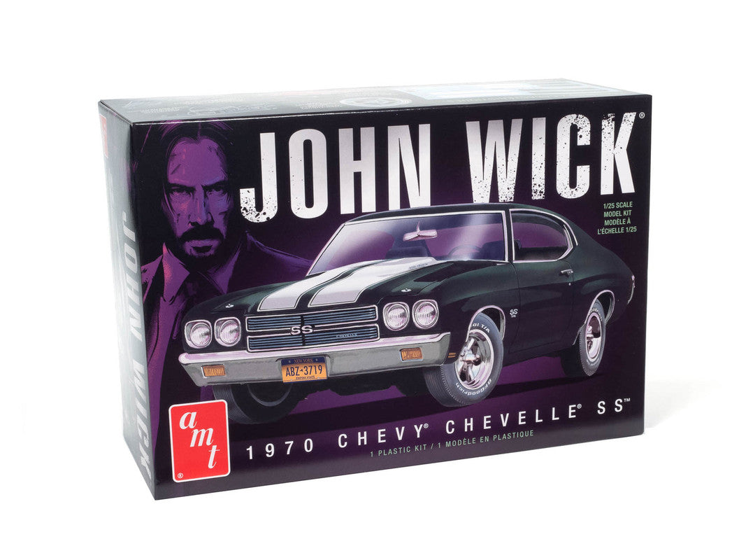 AMT 1453 1:25 John Wick 1970 Chevrolet Chevelle Car Plastic Model Kit