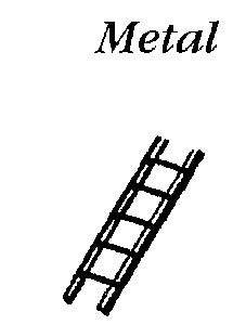 JL Innovative Design 552 HO 6" Silver Custom Metal Ladders (Pack of 2)