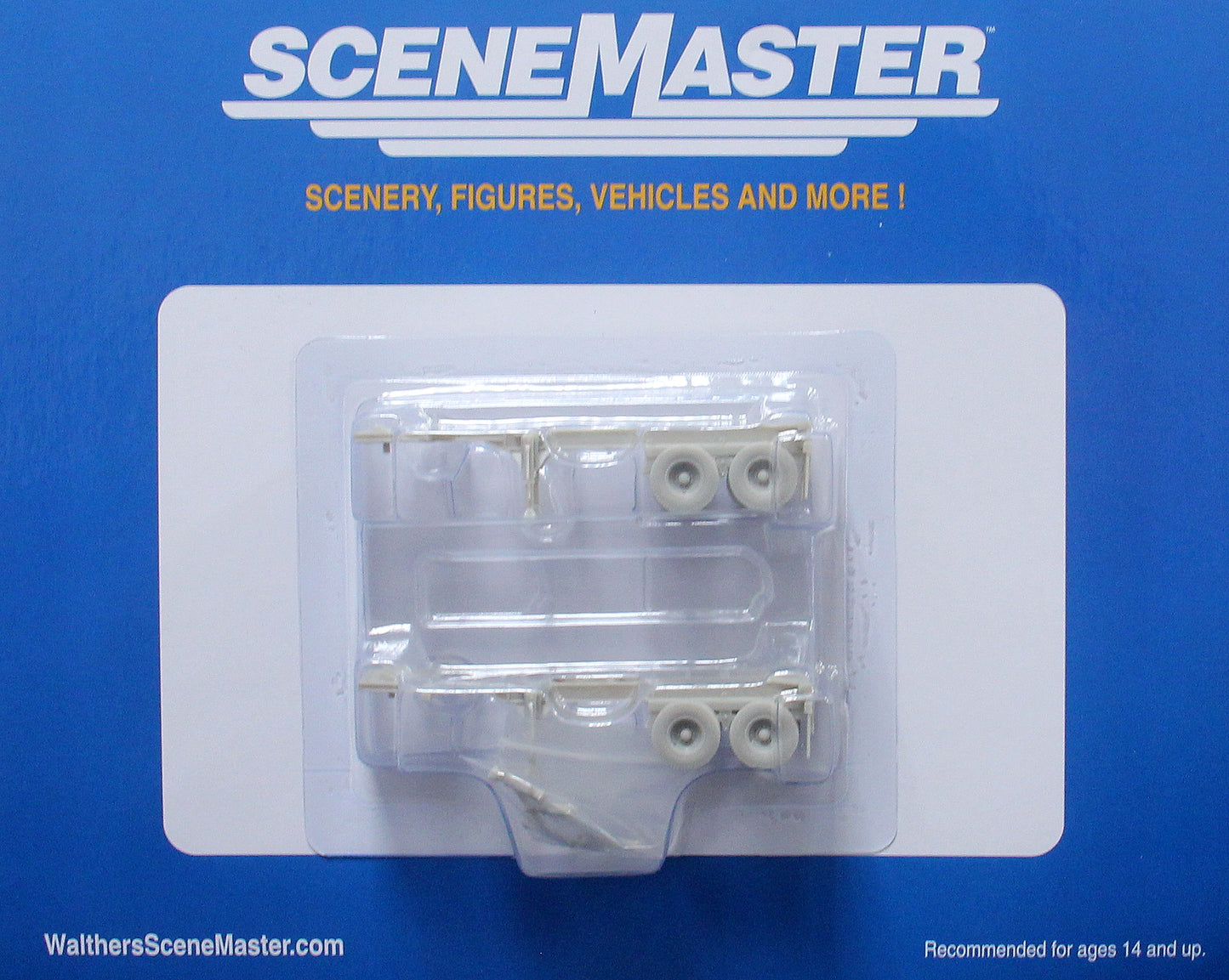 Walthers 949-4500 HO Undecorated 20' Container Chassis (Pack of 2)