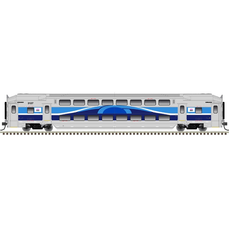 Atlas 50006632 N EXO Multi-Level Commuter Trailer Car #3114