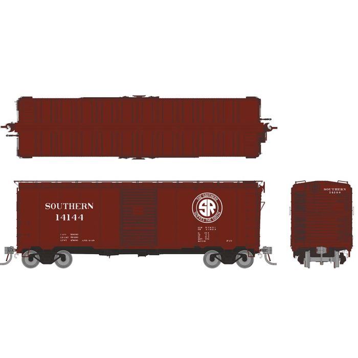 Rapido Trains 180003A HO Southern Railway Square Corner 1937 AAR 40' Boxcar