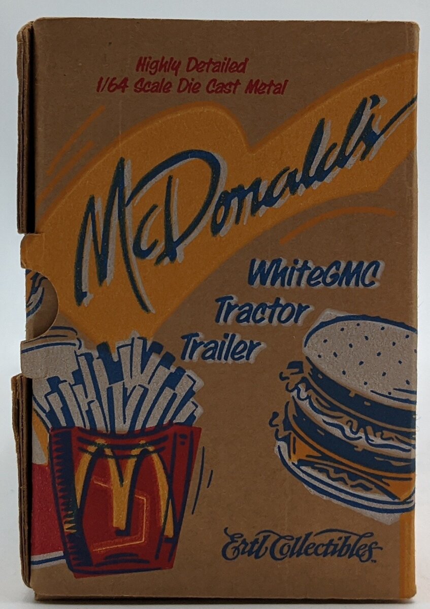 Ertl T620 1:64 Diecast McDonald's White GMC Tractor Trailer