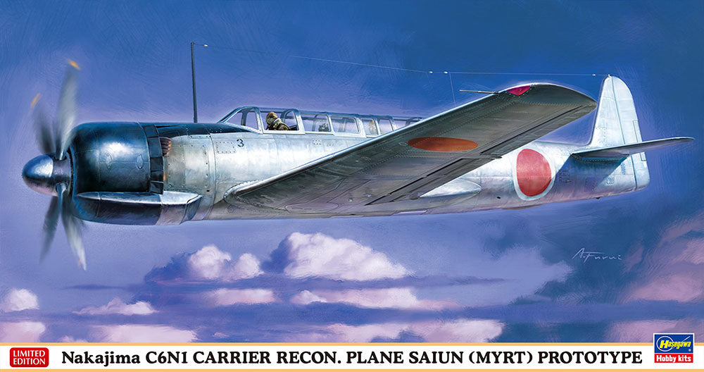 Hasegawa 07528 1:48 Nakajima C6N1 Saiun Myrt Aircraft Plastic Model Kit