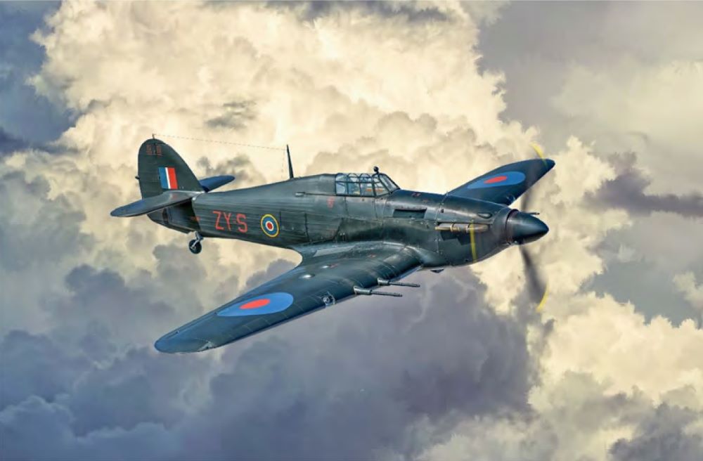 Italeri 02828 1:48 Hurricane Mk.II C Fighter Aircraft Plastic Model Kit