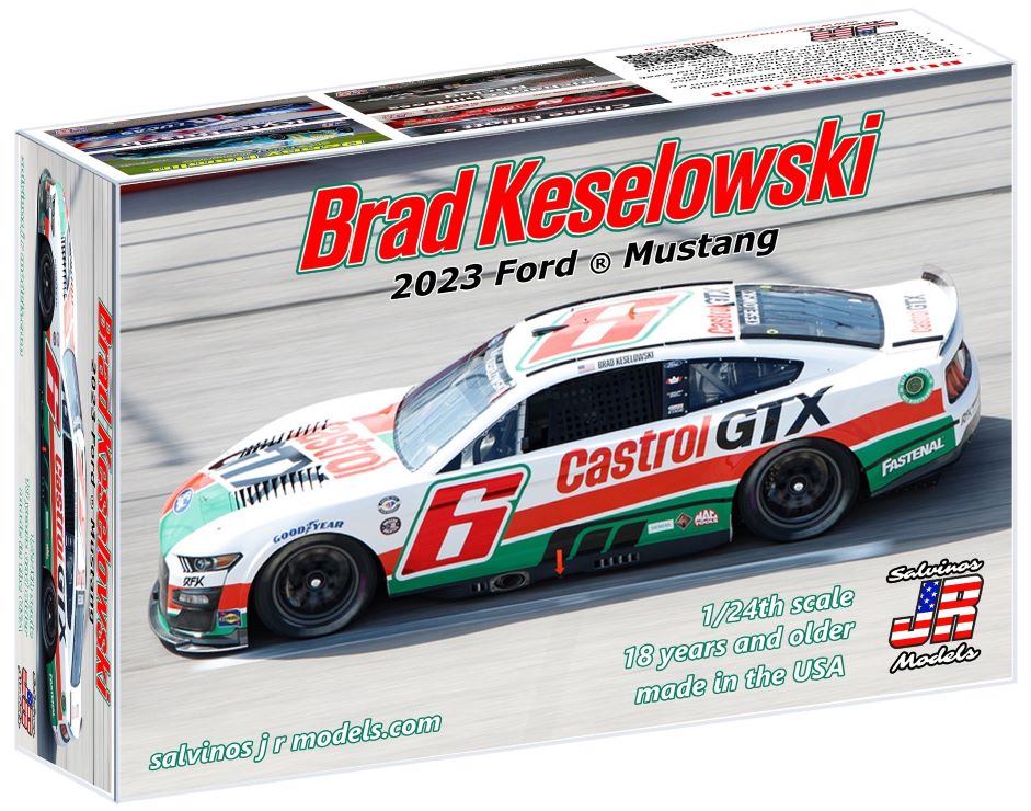 Salvinos JR Models RFF2023BKDA 1:24 Brad Keselowski 2023 Ford Mustang Race Car