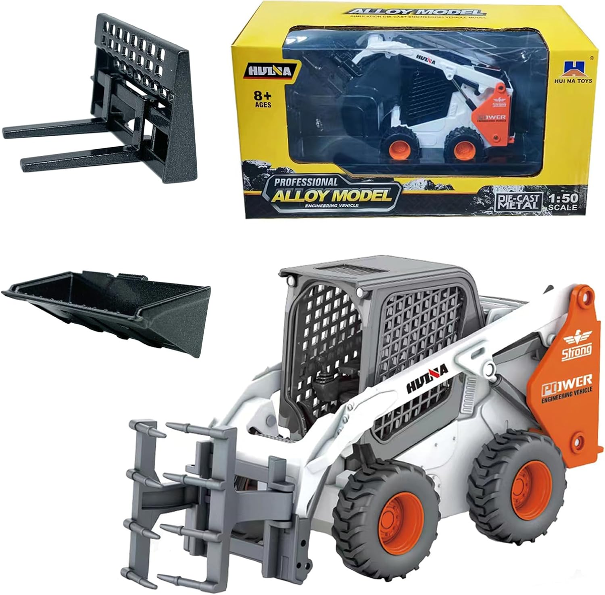 Imex 14524 1:50 Skid Loader with Tree Hugger Diecast Model
