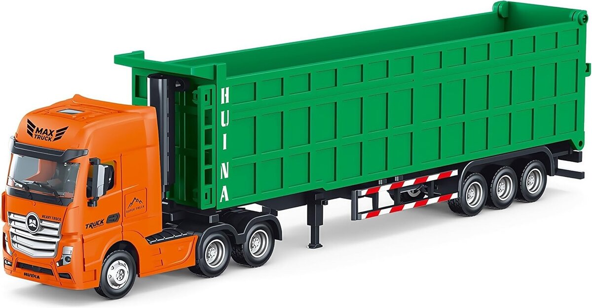 Imex 14540 1:50 Green & Orange Dump Truck Diecast Model