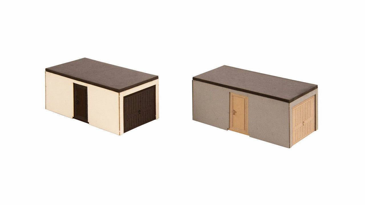Noch 14319 HO Prefab Garages Building Kit (Set of 2)