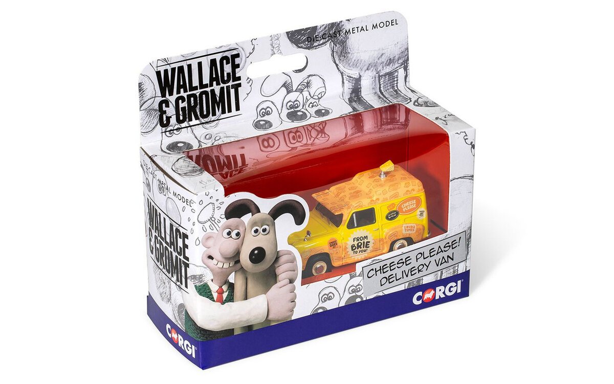 Corgi CC80506 1:43 Wallace & Gromit Cheese Please A35 Delivery Van Diecast Model