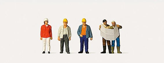 Merten 212572 HO At the Construction Site Figures (Set of 5)