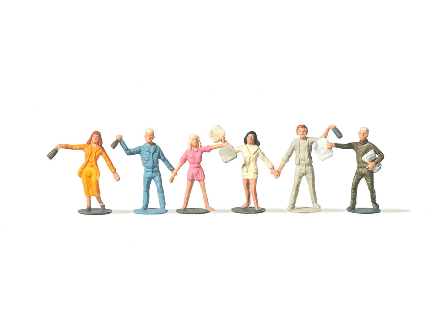 Merten 215008 HO Persons Throwing Away Garbage Figures (Set of 6)