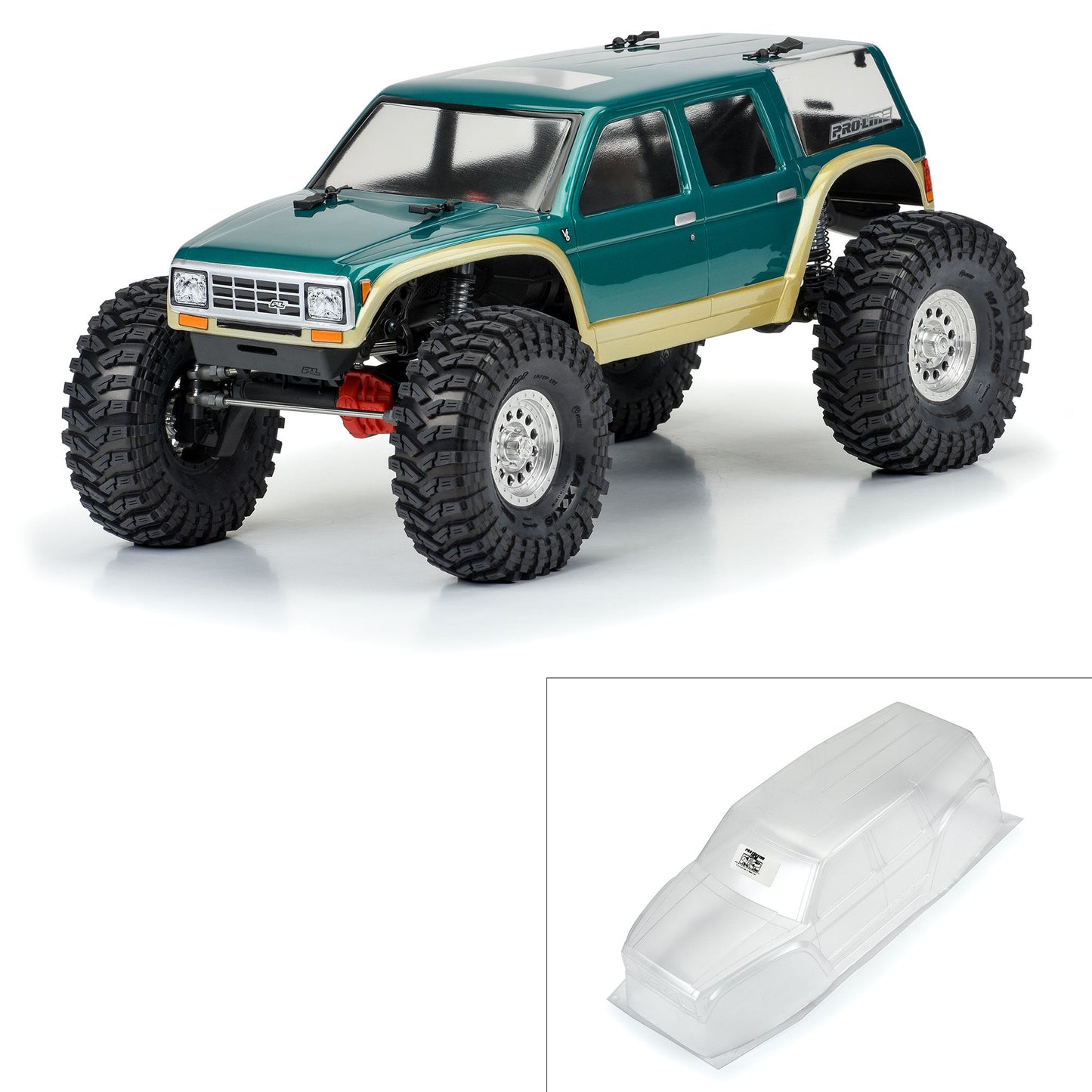 Pro-Line Racing 362500 1:10 12.3" Wheelbase Crawlers Coyote Grande Clear Body