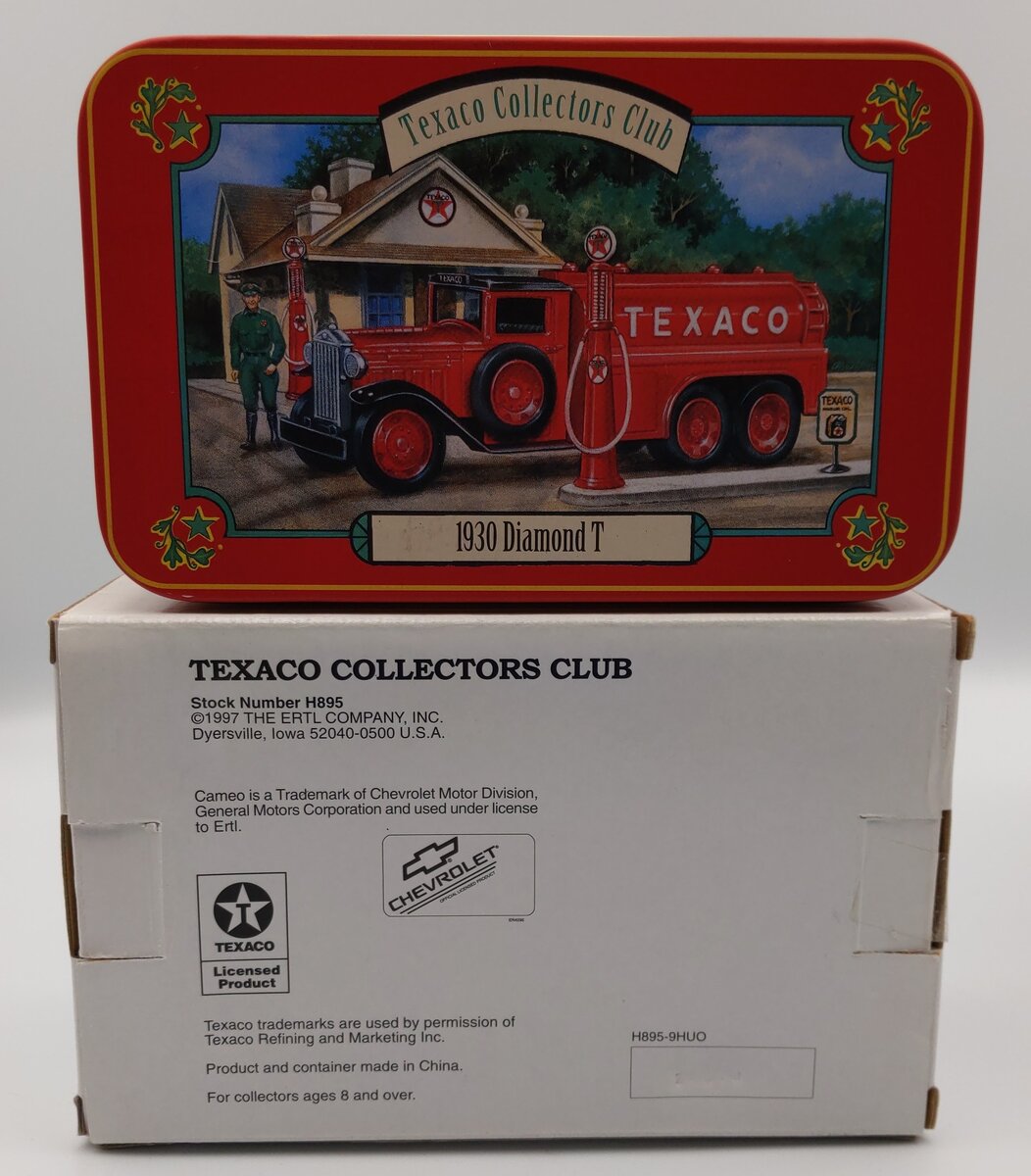 Ertl H895 1:43 Die-Cast "1930 Diamond T" Texaco Collectors Club Tanker