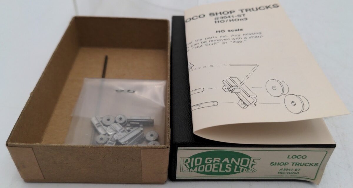 Rio Grande Models 3041-ST HO / HOn3 Scale Loco Shop Trucks Kit