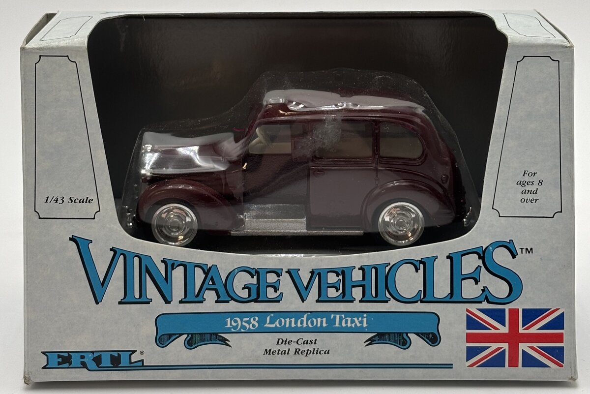 Ertl 2551 1:43 Classic Vehicles Burgundy London Taxi